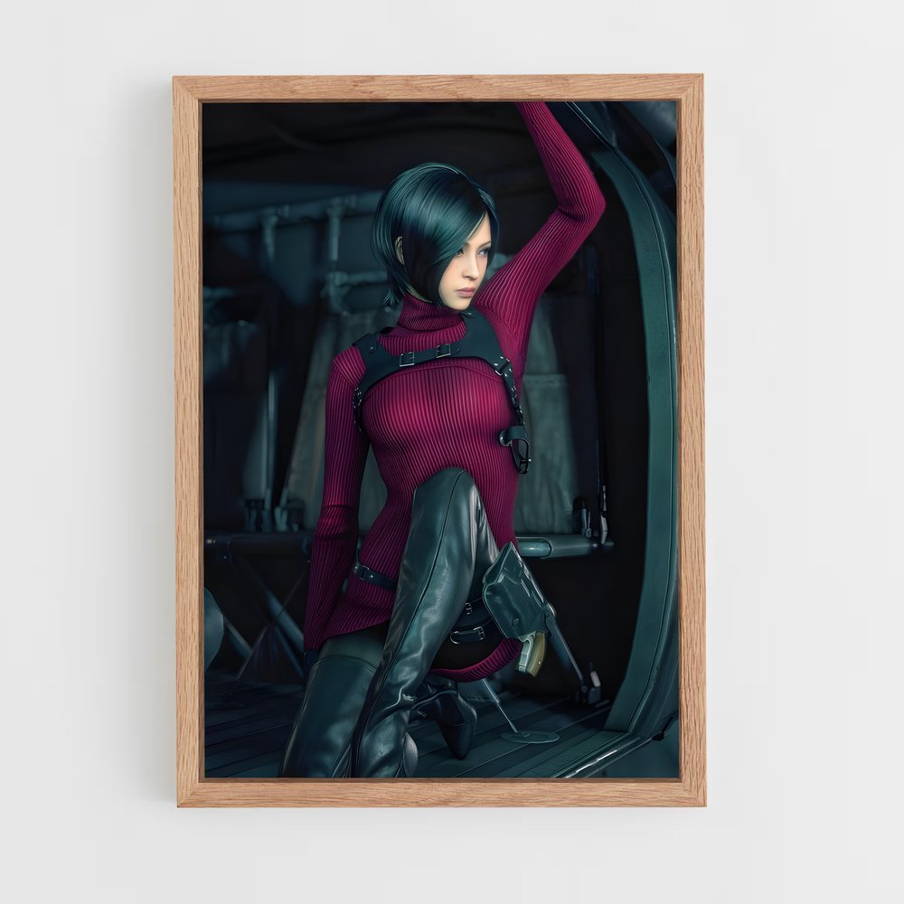 Poster Ada de wong Evil – affiche Resident Evil (vue 4)